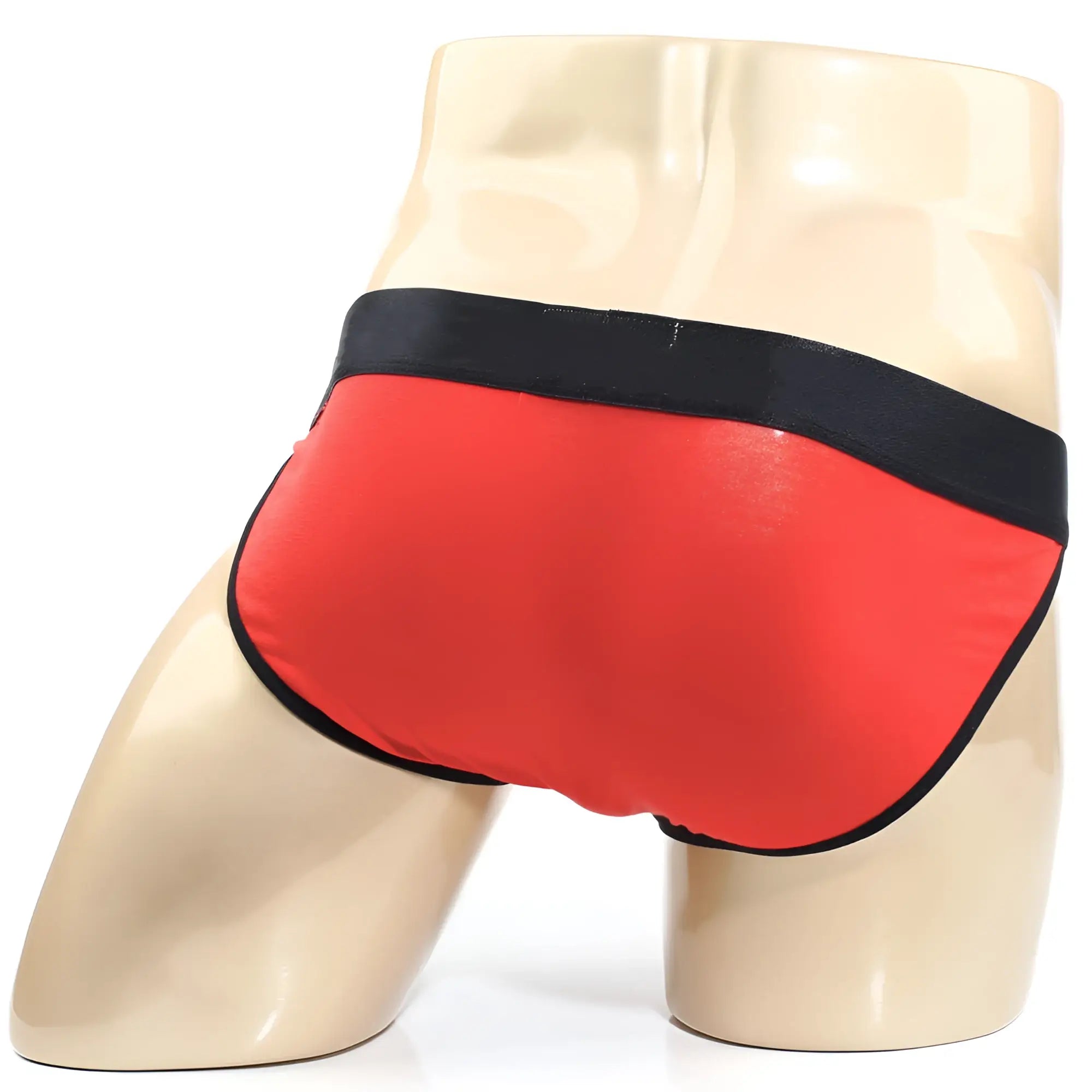 MetroMaleWear Perfect Scene bikini rojo 1004-13 red and black briefs with sleek form-fitting design