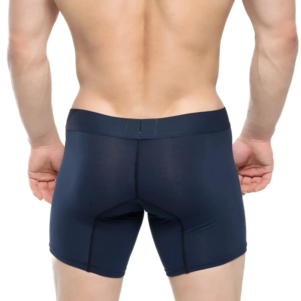 Navy blue metroMalewear profundo mid boxer 10인치 3023-29 athletic briefs with snug fit and reinforced seams