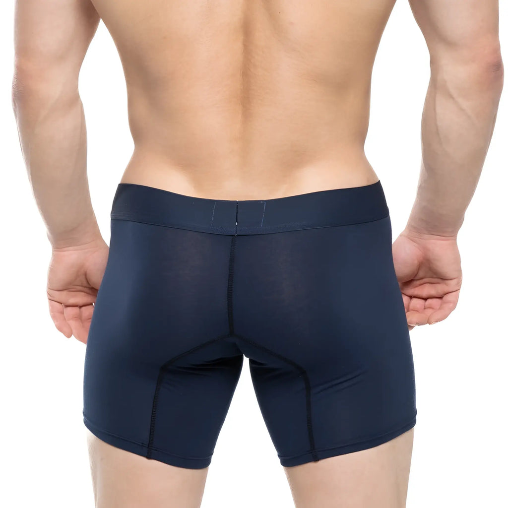 Navy blue metroMalewear profundo mid boxer 10인치 3023-29 athletic briefs with snug fit and reinforced seams
