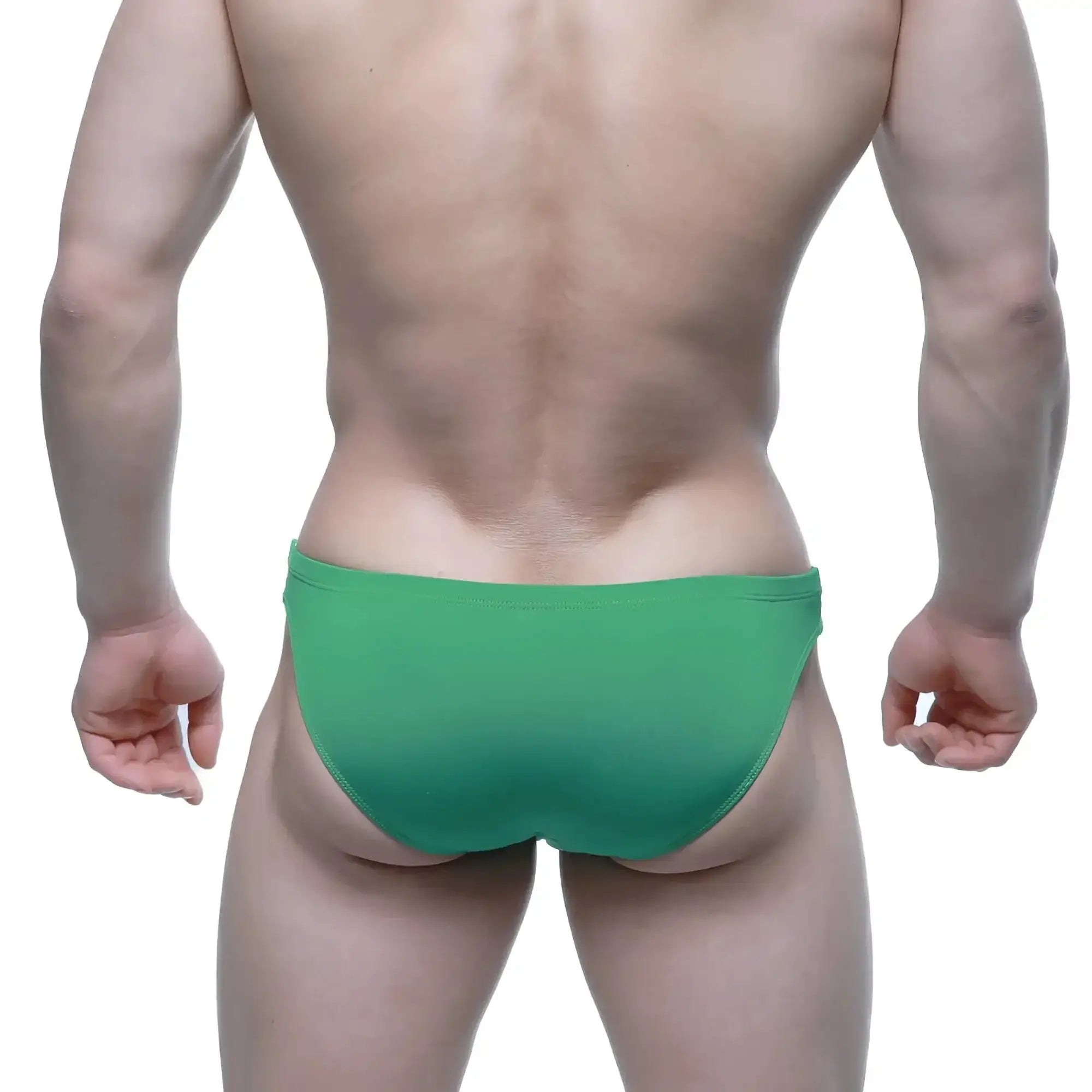 Metro male wear puente bikini green briefs made of soft fabric designed for comfortable daily wear