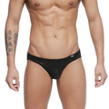 MetroMaleWear Rosa bikini 5103-m31 black lace men’s briefs with subtle pattern and small white logo on waistband