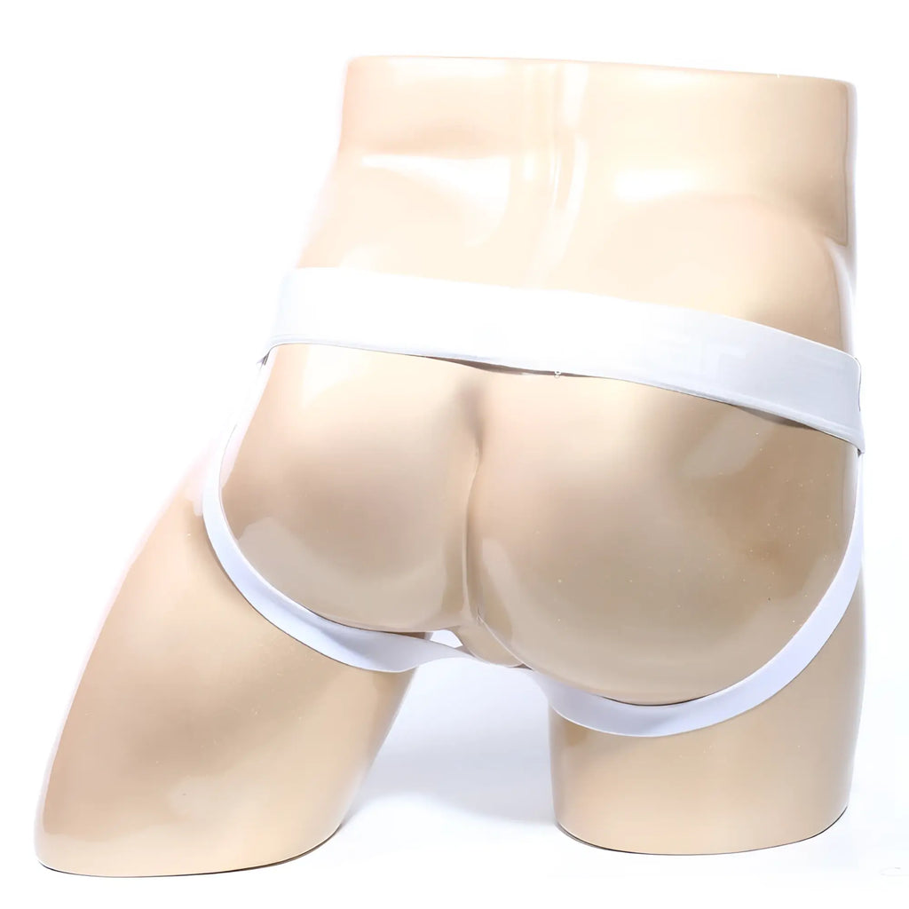 White elastic briefs by MetroMaleWear Santacruz with supportive contoured design for comfortable wear
