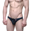 Black mens swim trunks metro male wear see through swim bikini black 4937 21 with drawstring waistband and pink logo