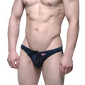 Black mens swim trunks metro male wear see through swim bikini black 4937 21 with drawstring waistband and pink logo