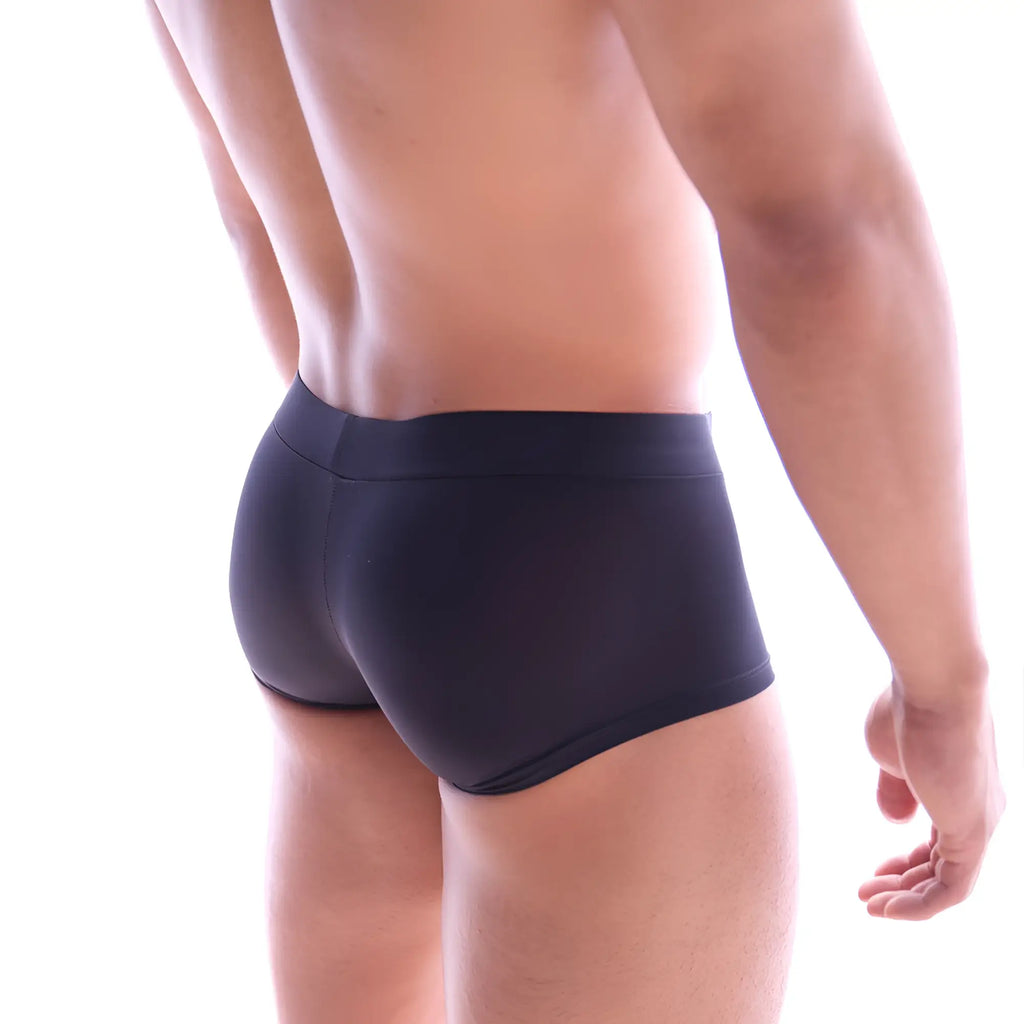 MetroMaleWear sencillo trunk black 2026-43 black briefs with smooth form-fitting design for comfortable everyday wear