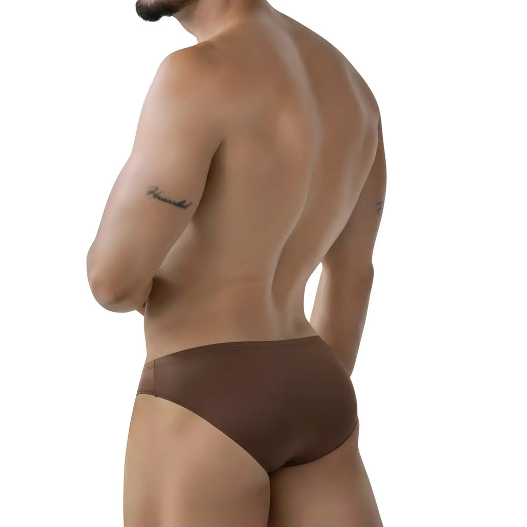 Brown briefs metro male wear shine gold bikini 5103-m21 with smooth form-fitting design for comfortable wear