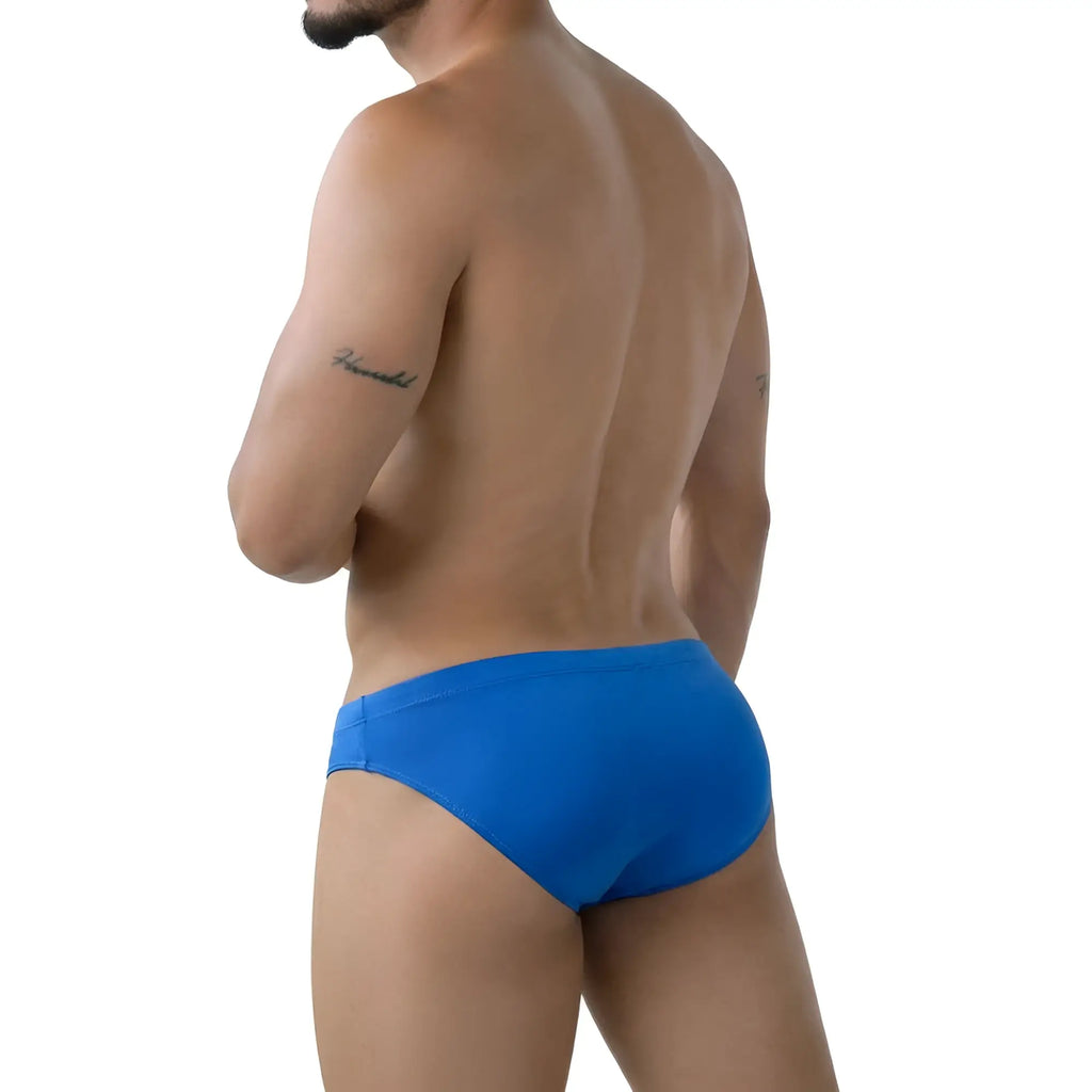 MetroMalewear shine royal blue bikini 5103-m18 bright blue form-fitting swim trunks for comfortable swimwear use