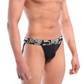 Black briefs with camouflage waistband from metromalewear soldado jock strap black 2901-51 product image