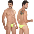 Neon green thong briefs from metromalewear string bikini lime 2005-06 featuring a slim fit and vibrant color