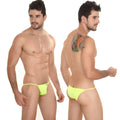 Neon green thong briefs from metromalewear string bikini lime 2005-06 featuring a slim fit and vibrant color