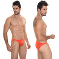 Vibrant orange metroMaleWear sunbathing bikini coral 2004-14 briefs with sleek form-fitting design