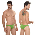 MetroMaleWear sunbathing bikini green 2004-17 bright green form-fitting briefs ideal for sunbathing and beachwear