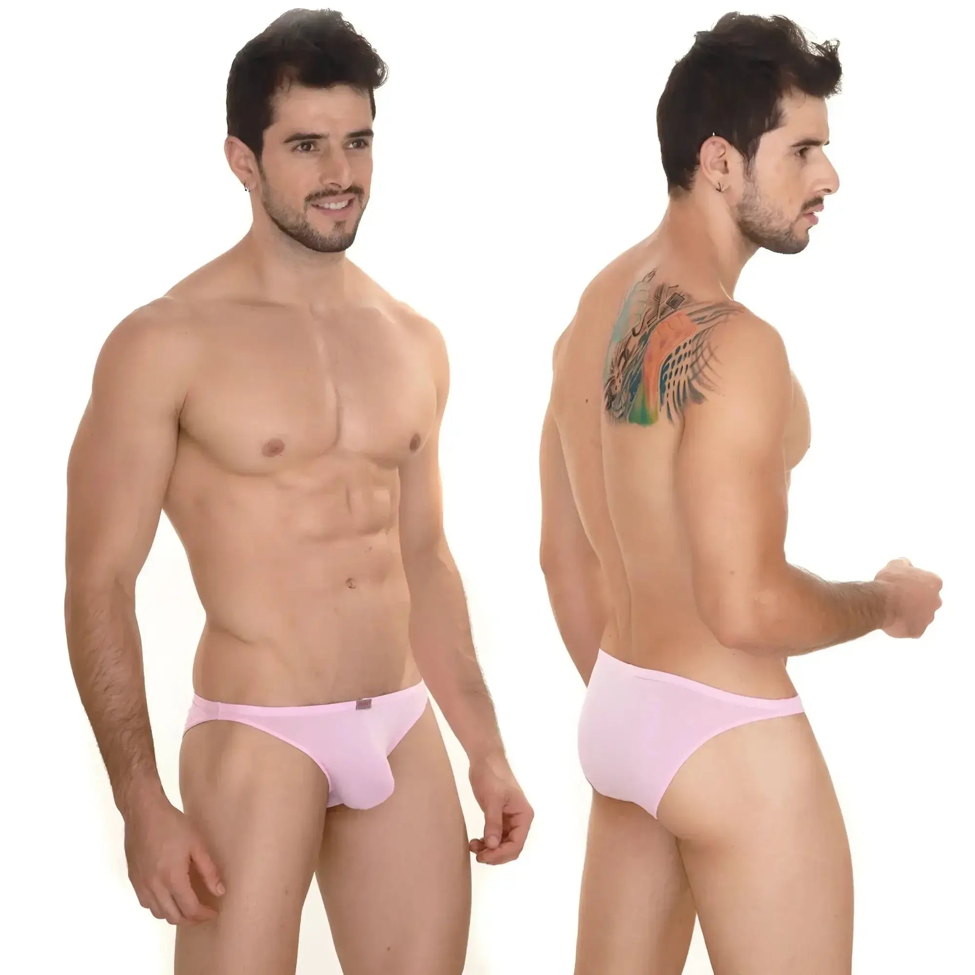 MetroMaleWear sunbathing bikini pink 2004-02 men’s briefs with smooth form-fitting design in bright pink color