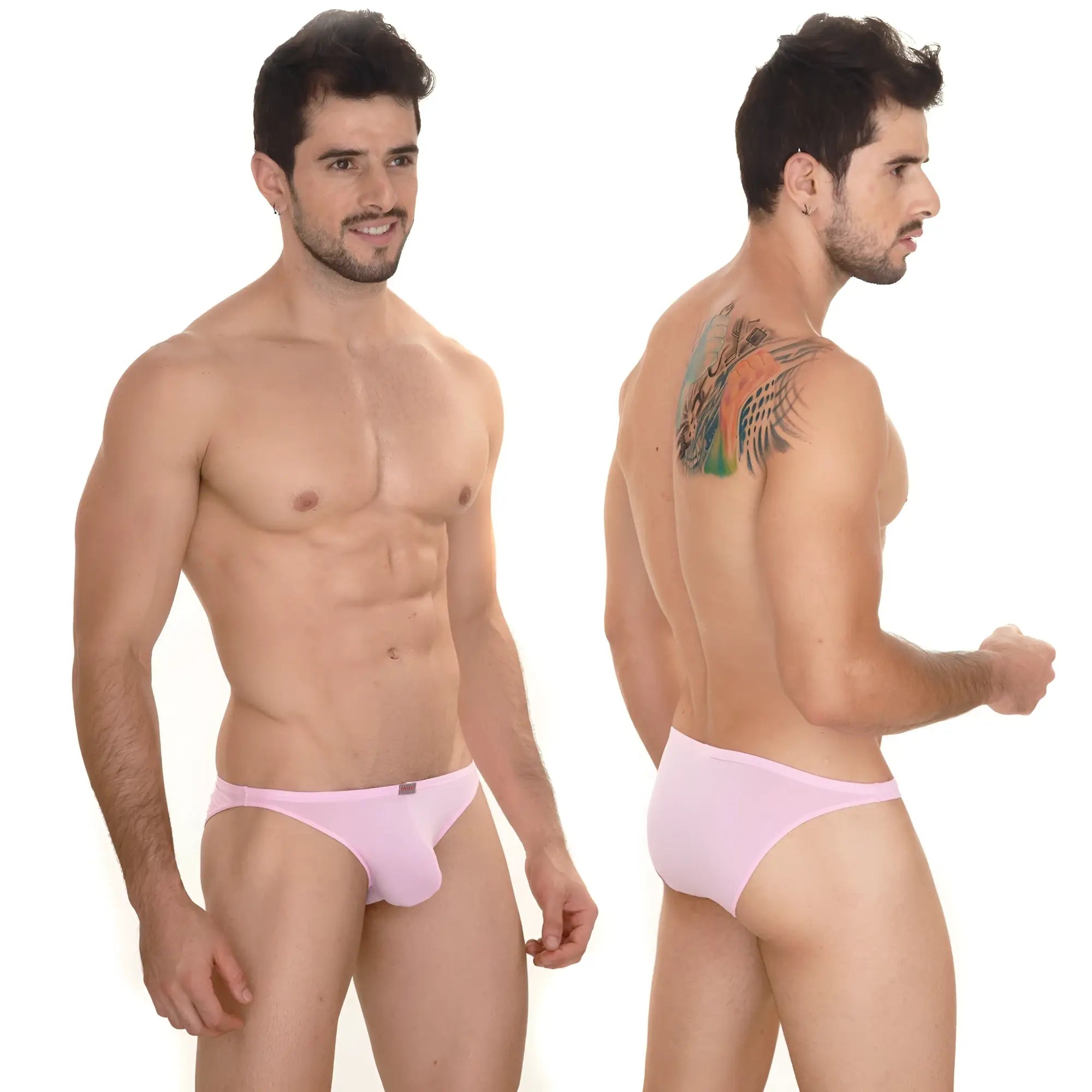 MetroMaleWear sunbathing bikini pink 2004-02 men’s briefs with smooth form-fitting design in bright pink color