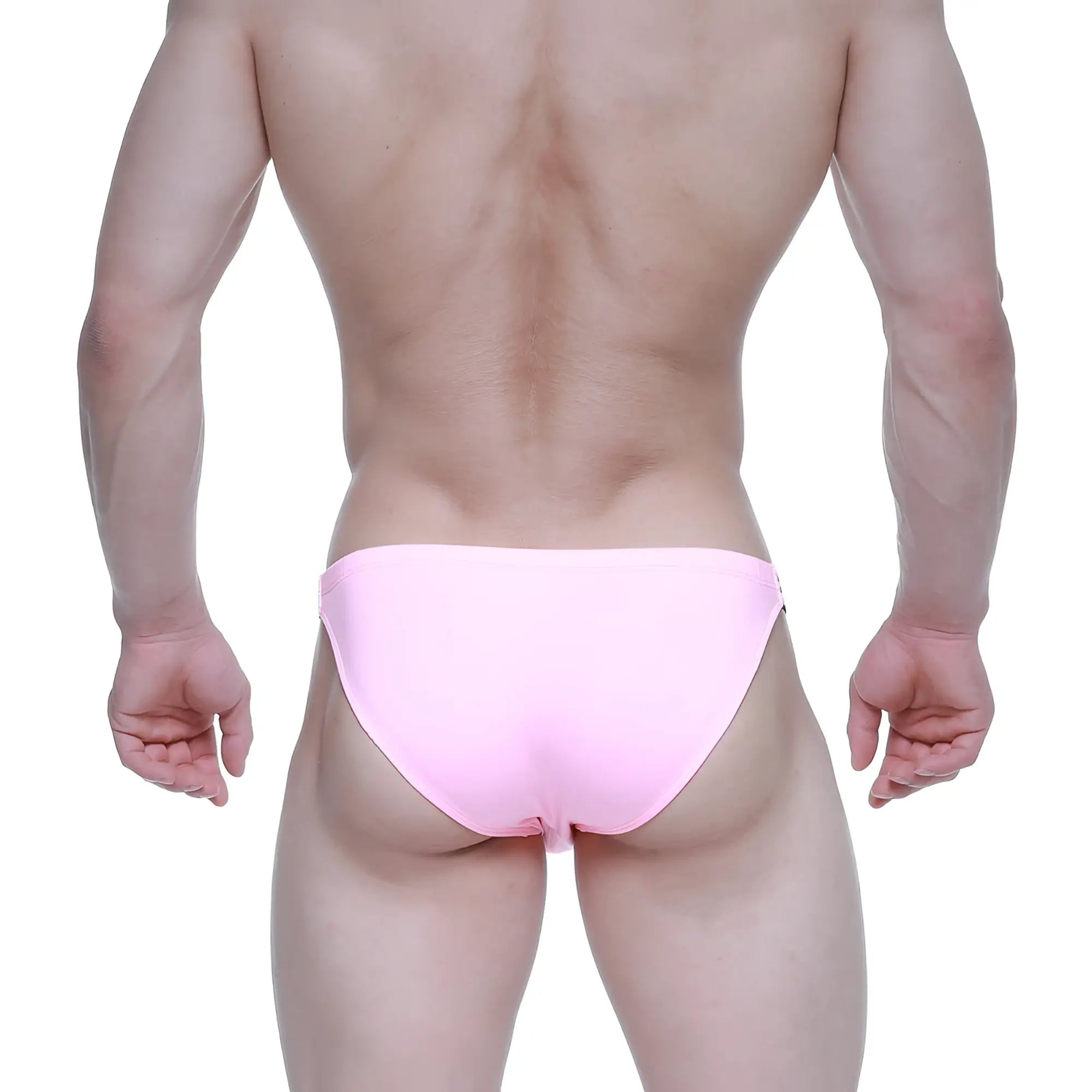 MetroMaleWear SUP Bikini baby pink brief with a sleek, solid color and smooth, form-fitting design