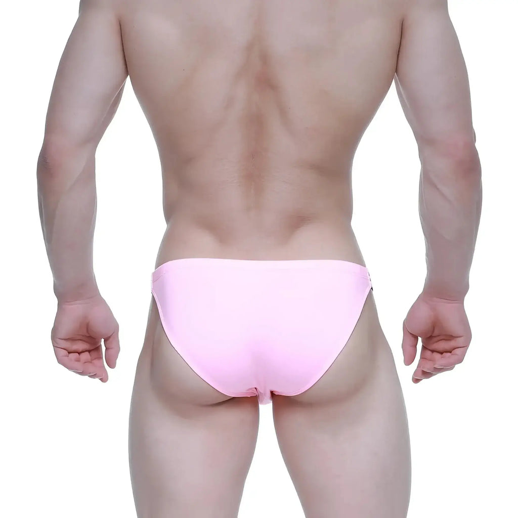 MetroMaleWear SUP Bikini baby pink brief with a sleek, solid color and smooth, form-fitting design
