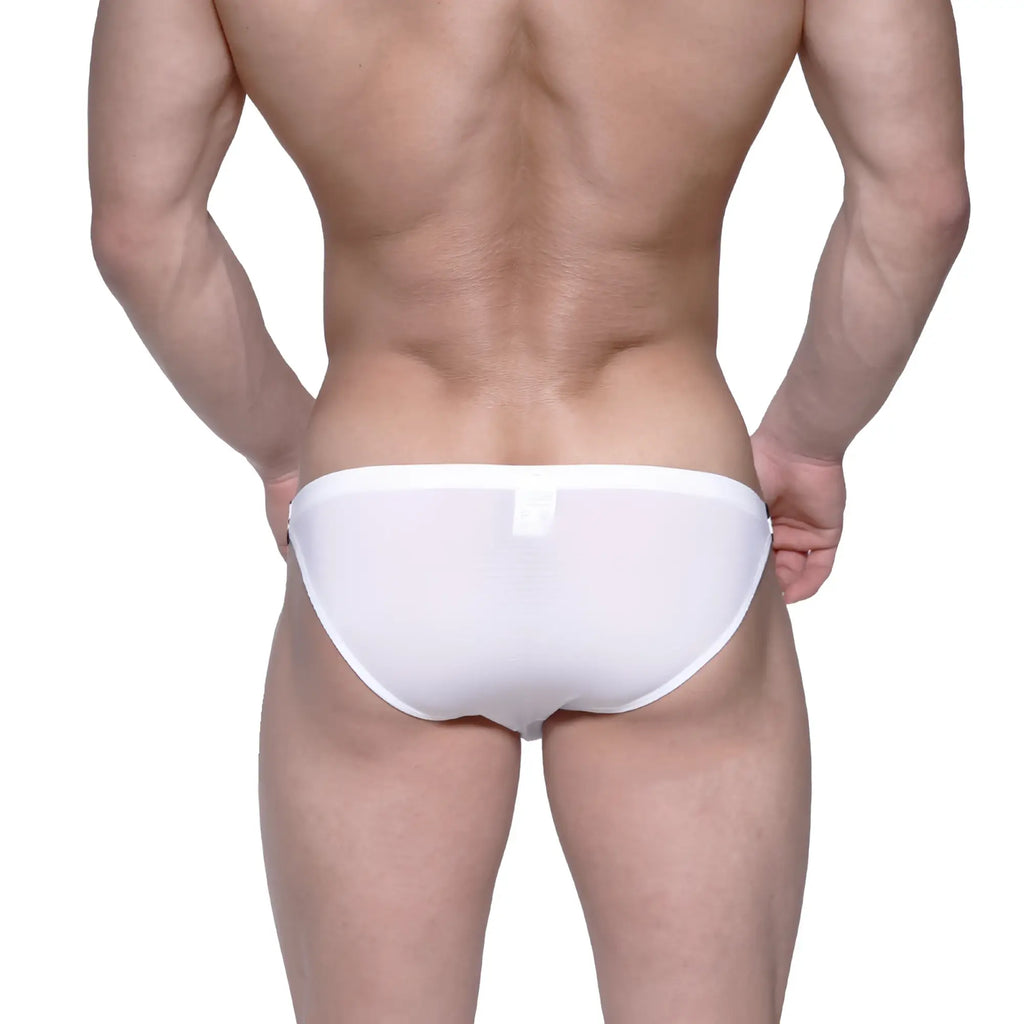 MetroMaleWear SUP bikini white seamless briefs with a smooth, form-fitting design for comfortable wear