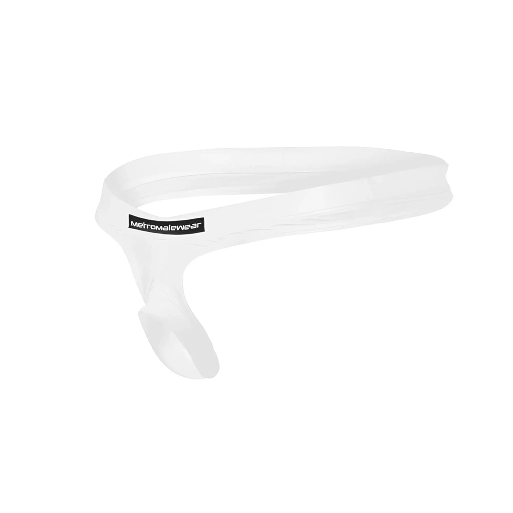 MetroMaleWear suspensory white 0003-00 translucent silicone neck support for comfortable neck stabilization