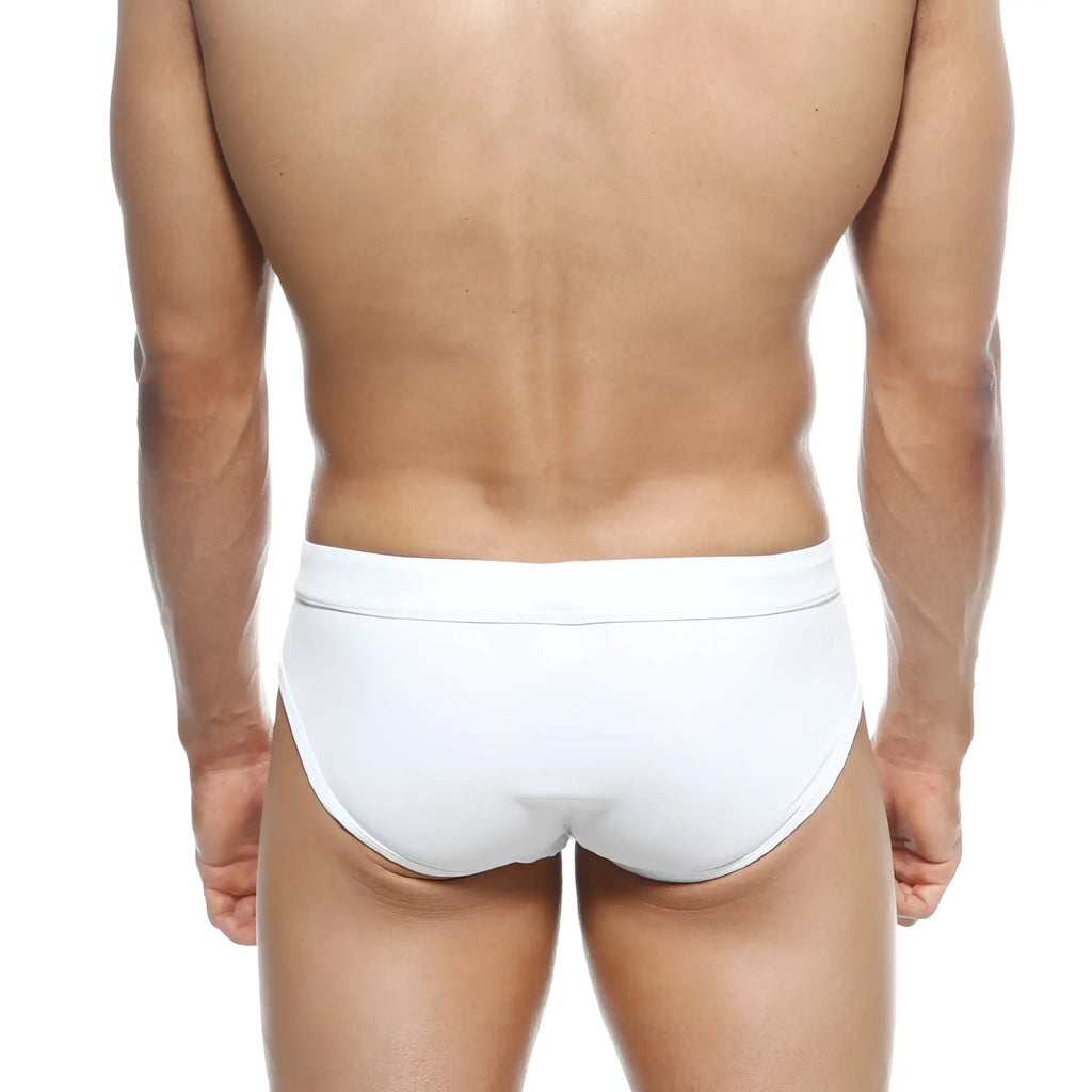 White metro-malewear swim briefs avalanche 4953-00 with smooth form-fitting design for comfortable wear