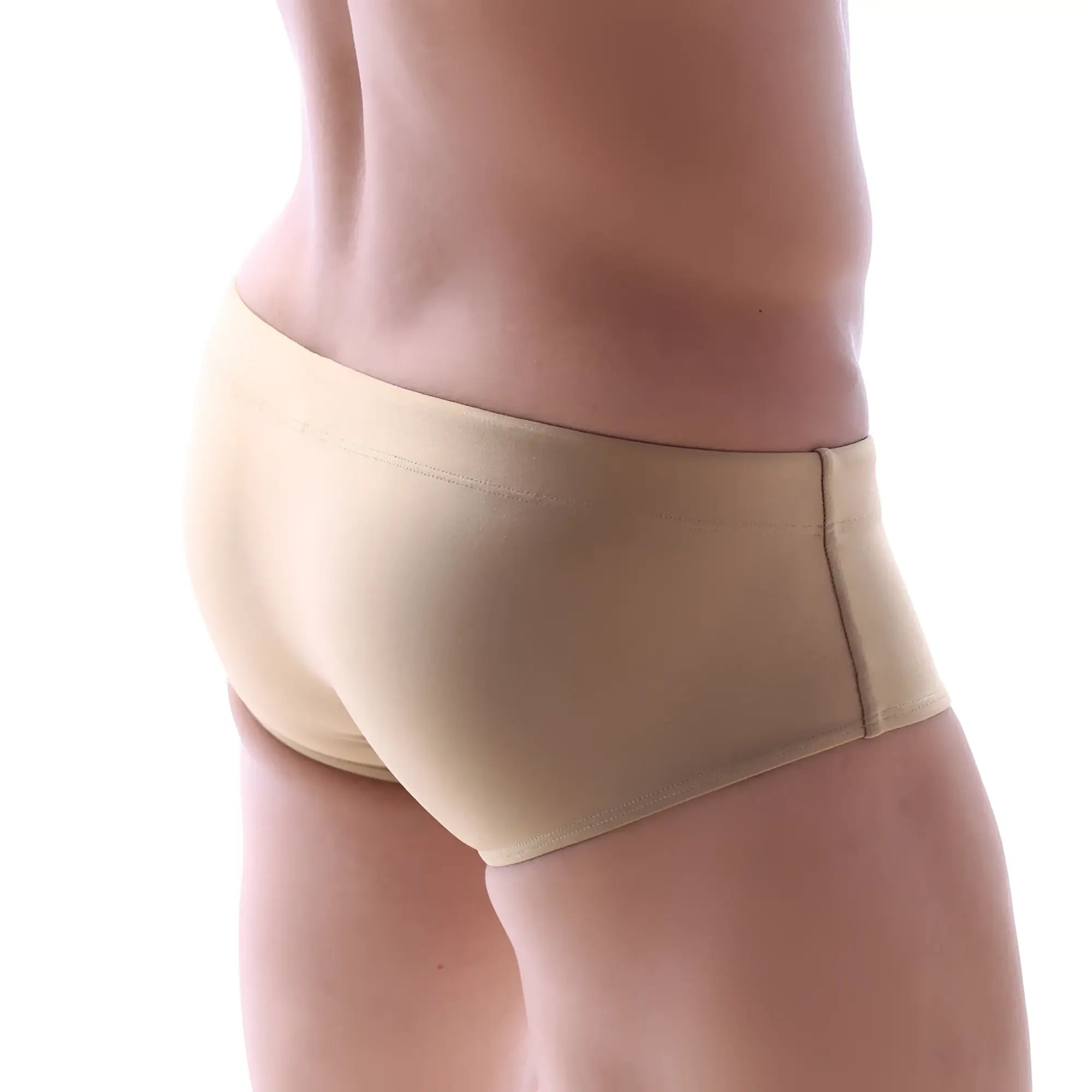 Beige seamless MetroMaleWear swim briefs with smooth stretchy fabric and minimalistic design corona 4914-21