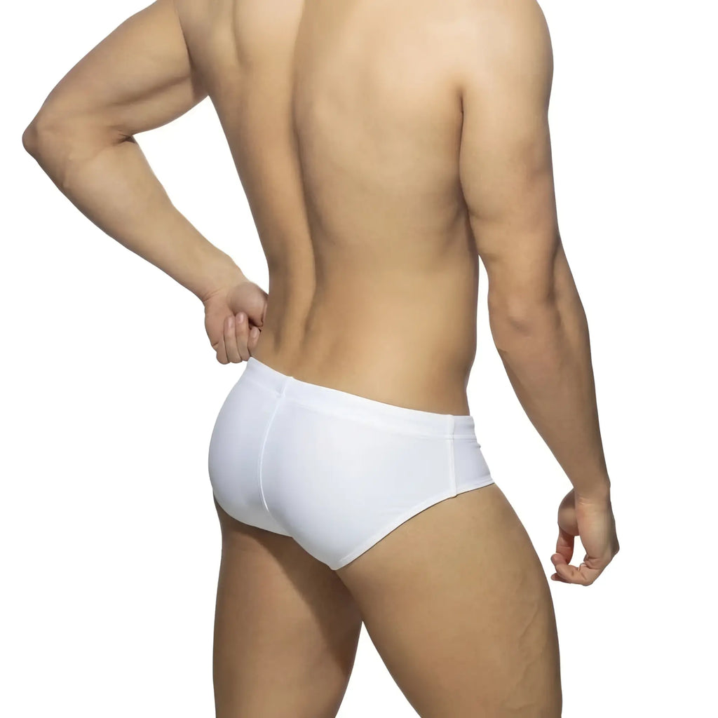 White metro male wear swim brief italy 4914-00 with smooth form-fitting design for comfortable wear