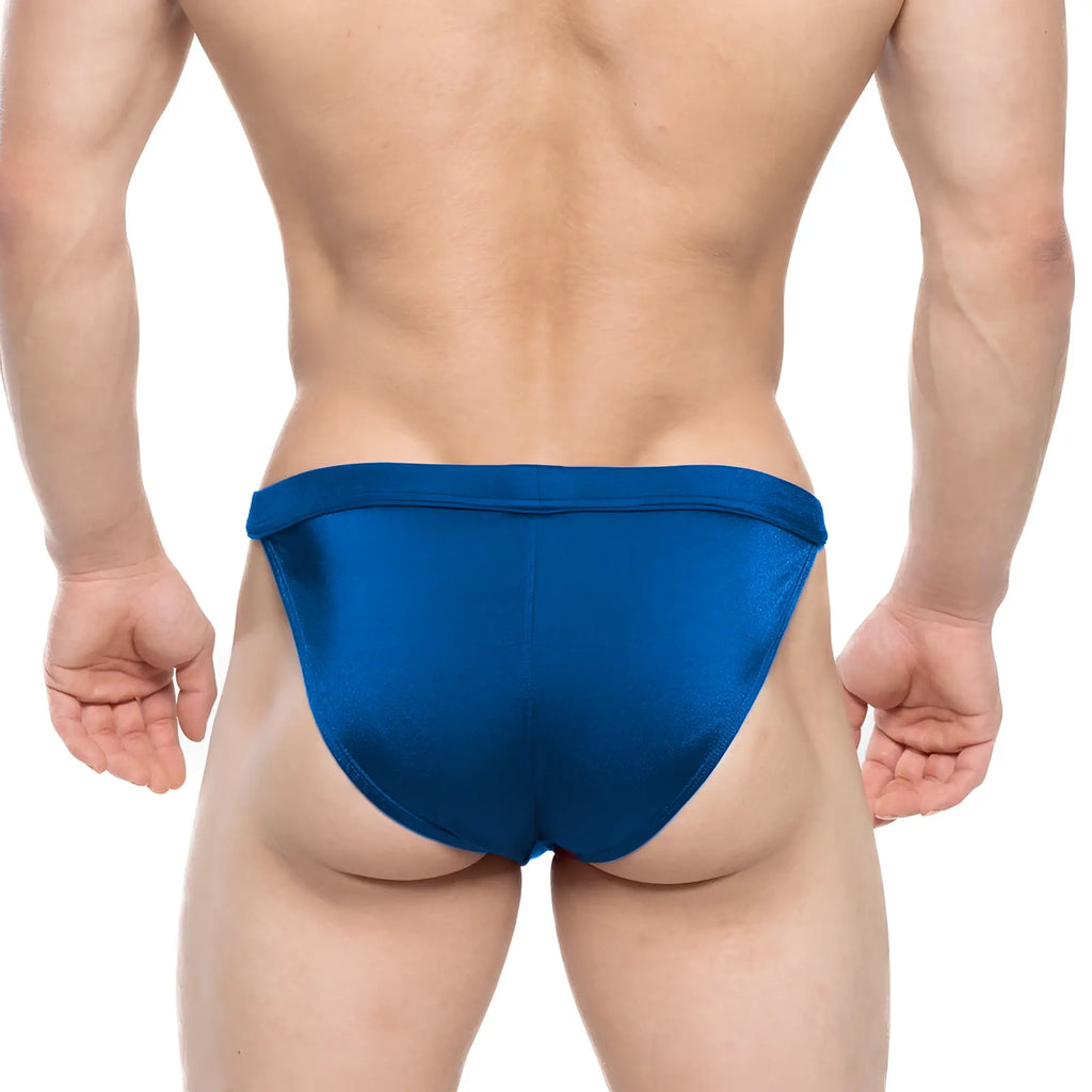 Blue satin briefs from metromalewear torres swim bikini navy 4993-28 designed for swimwear use
