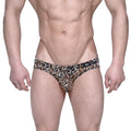 MetroMaleWear Vasco hip brief animal yellow leopard print snug fit with elastic waistband men’s underwear