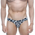 Black and white cow print briefs metroMalewear Vasco hip brief Dalmatian 5103-77 comfortable stretch fabric