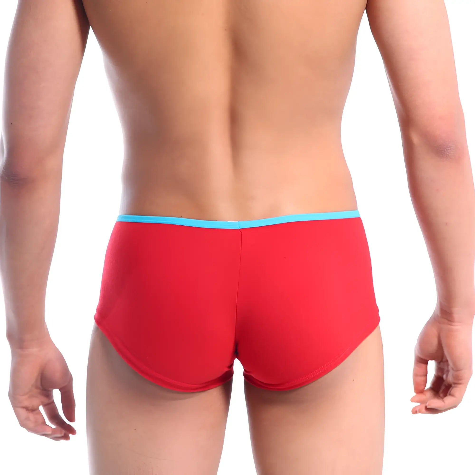 MetroMalewear vigor trunk crimson 2126-12 red briefs with light blue waistband for comfortable daily wear
