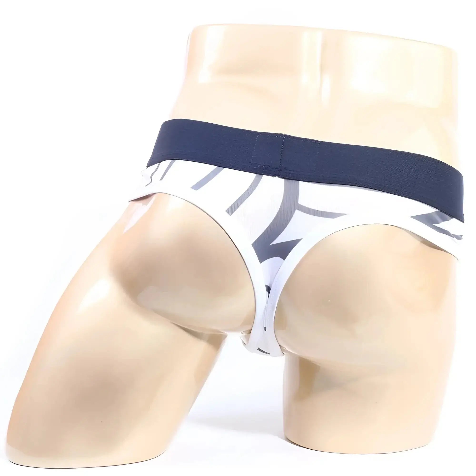 MetroMaleWear web thong 5012-40 men’s briefs in white and navy blue patterned sleek modern design