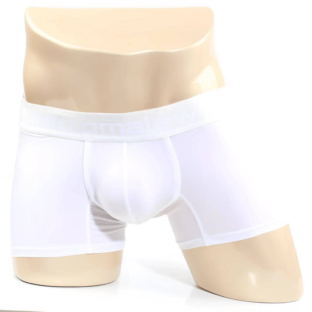 MetroMaleWear Maintenant boxer brief white 2122-00 men’s briefs with smooth form-fitting design and elastic waistband