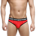 MetroMaleWear martini brief red 3103-12 red and black sleek form-fitting men’s underwear providing comfortable support