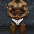 White athletic briefs from metro malewear metromusclewear muscle competition suit blanco 4700 with silver zipper and buckle detail