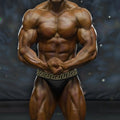 Black metroMuscleWear muscle trunk with gold Greek key pattern waistband by MetroMaleWear Leonardo 4700-60