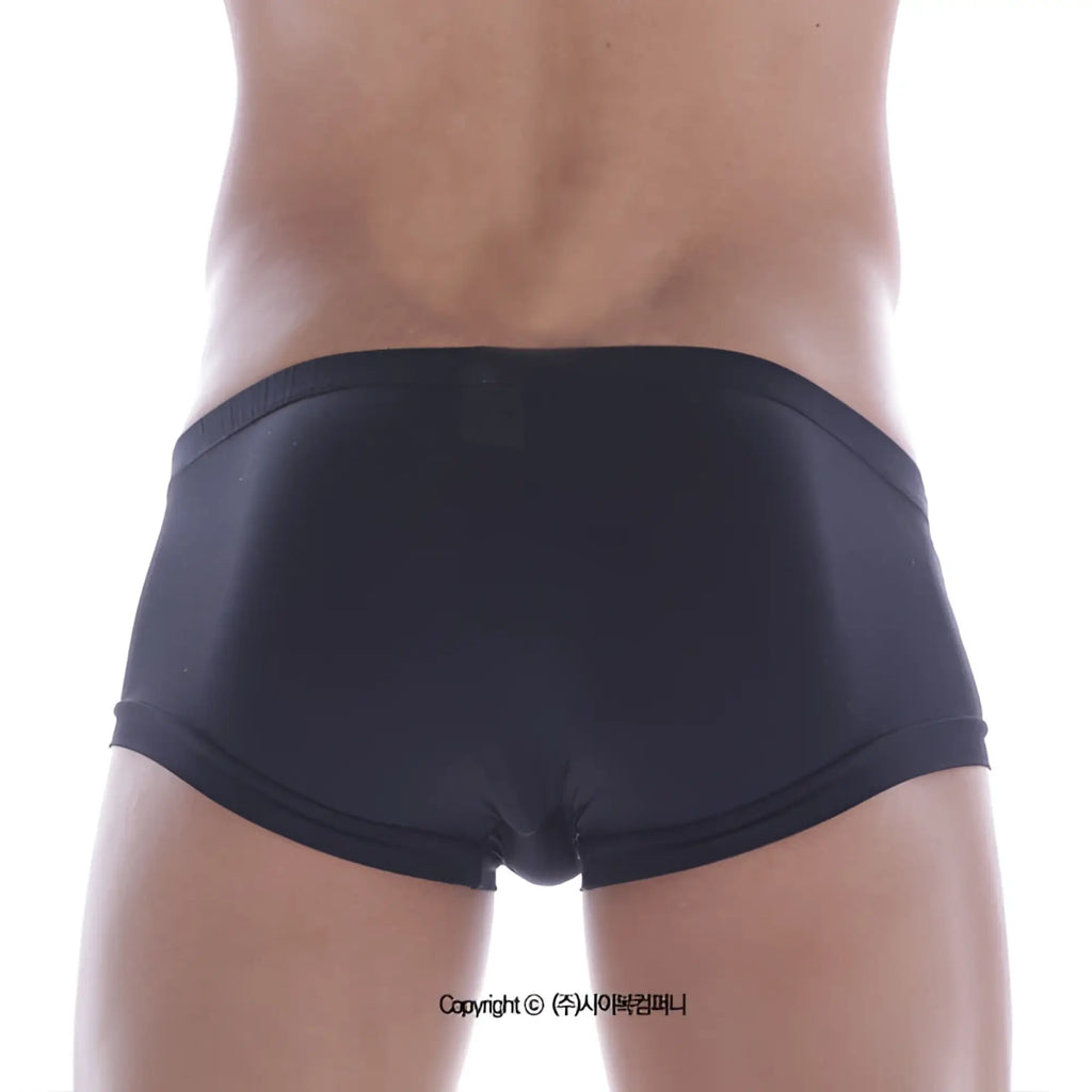 Black microfiber MetroMaleWear Microfiber Boxster 2010-20 briefs with smooth form-fitting design and elastic waistband