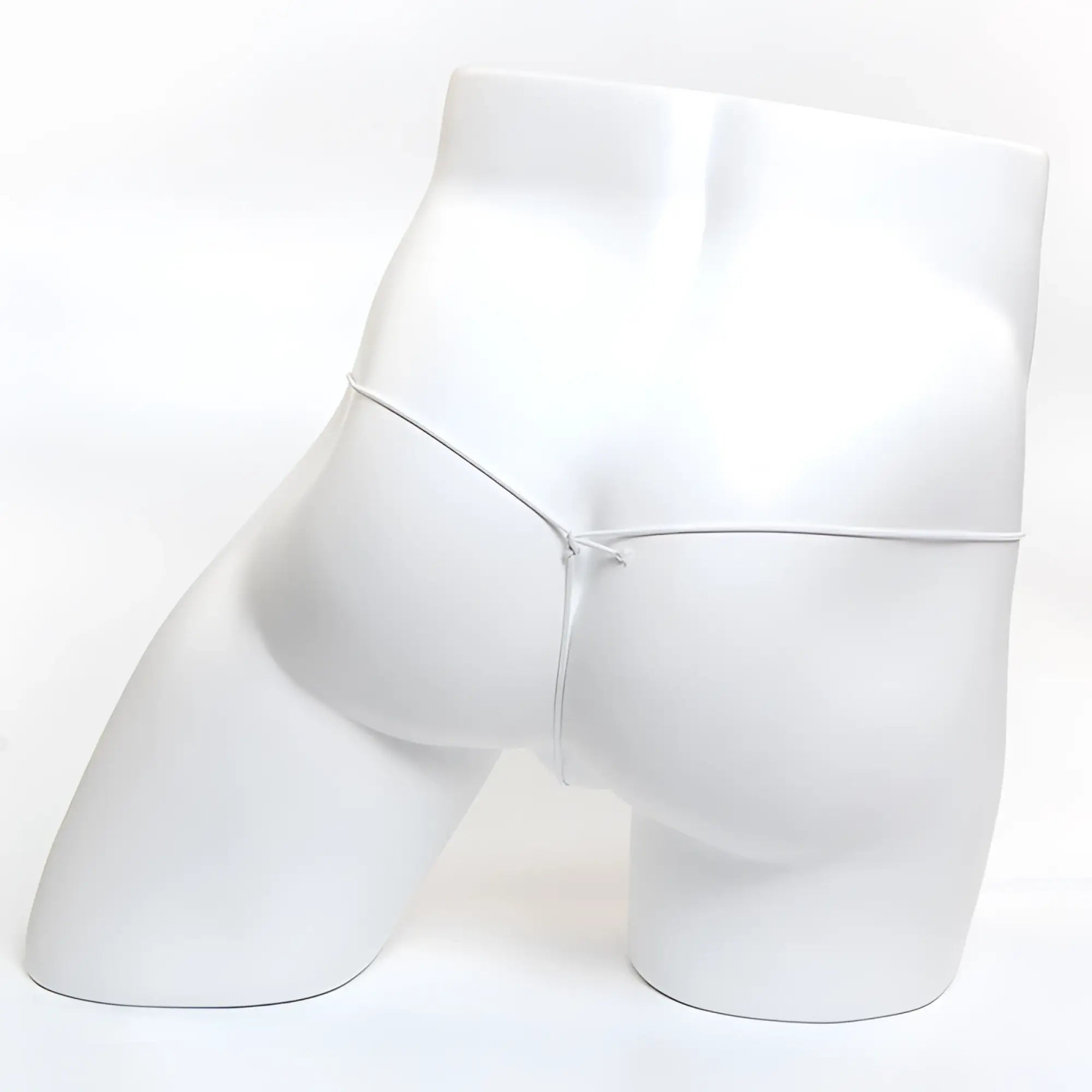 White men’s briefs with thin silver-toned elastic waistband microfiber mesh fabric metroMalewear microfiberg red 2015-49