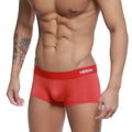 MetroMaleWear microfiber red men’s briefs with a white logo waistband designed for comfortable everyday wear