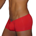 MetroMaleWear Minimo Boxer red 2013-12 form-fitting men’s briefs with smooth stretchy fabric and black brand tag on waistband