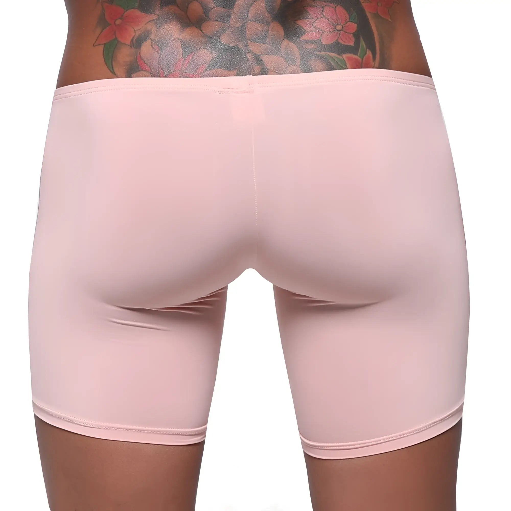MetroMaleWear minimo long boxer dusty pink form-fitting shorts made of smooth stretchy fabric for comfortable wear