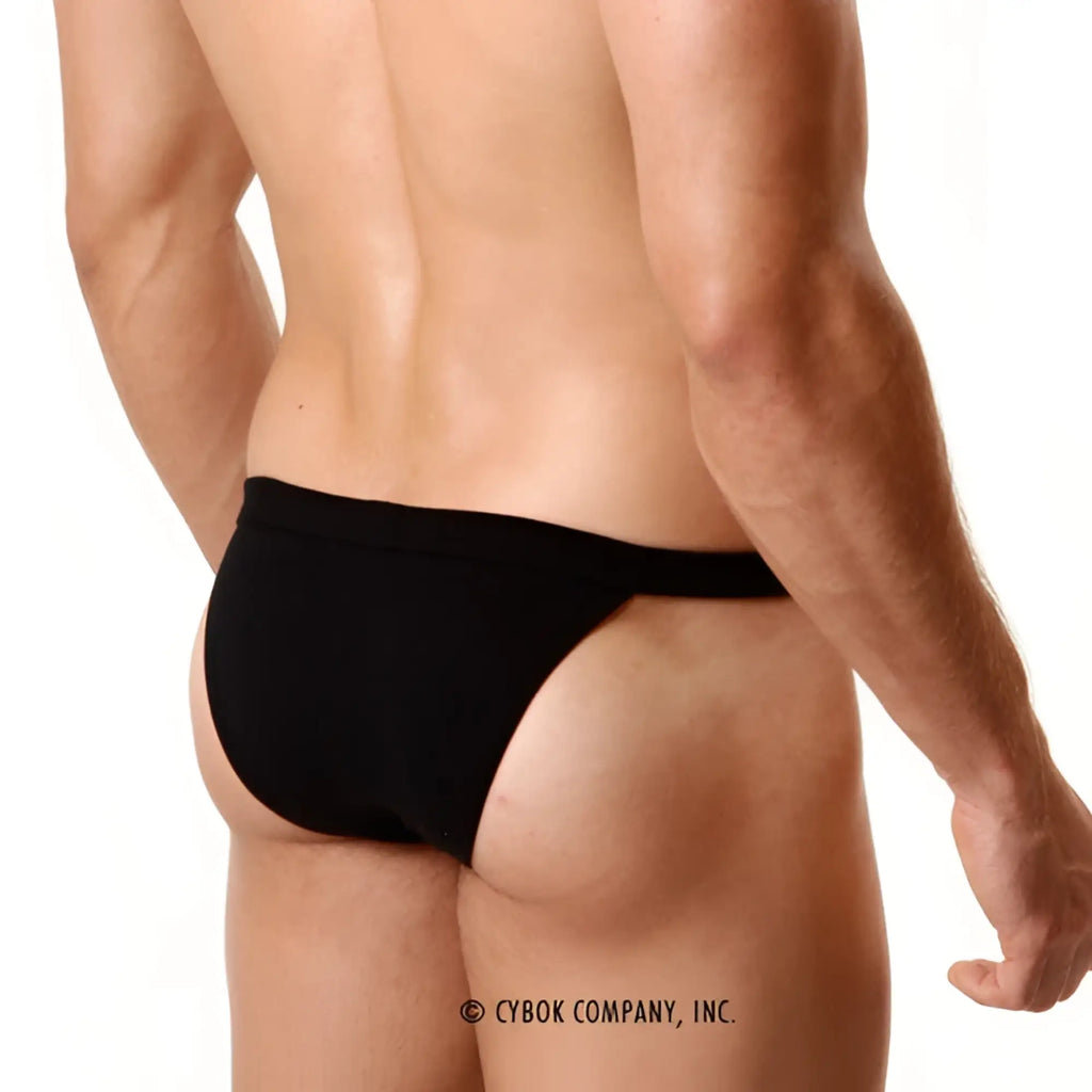 MetroMaleWear modern bikini black 4004-20 form-fitting briefs with smooth seamless design in black color