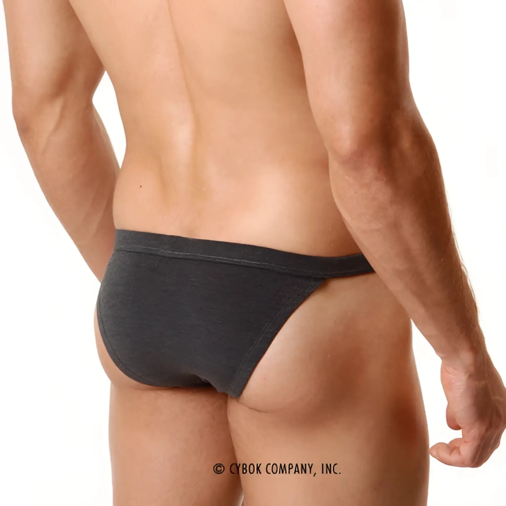 Metro male wear modern bikini heather 4004-10 dark gray soft textured briefs with snug fit and elastic waistband