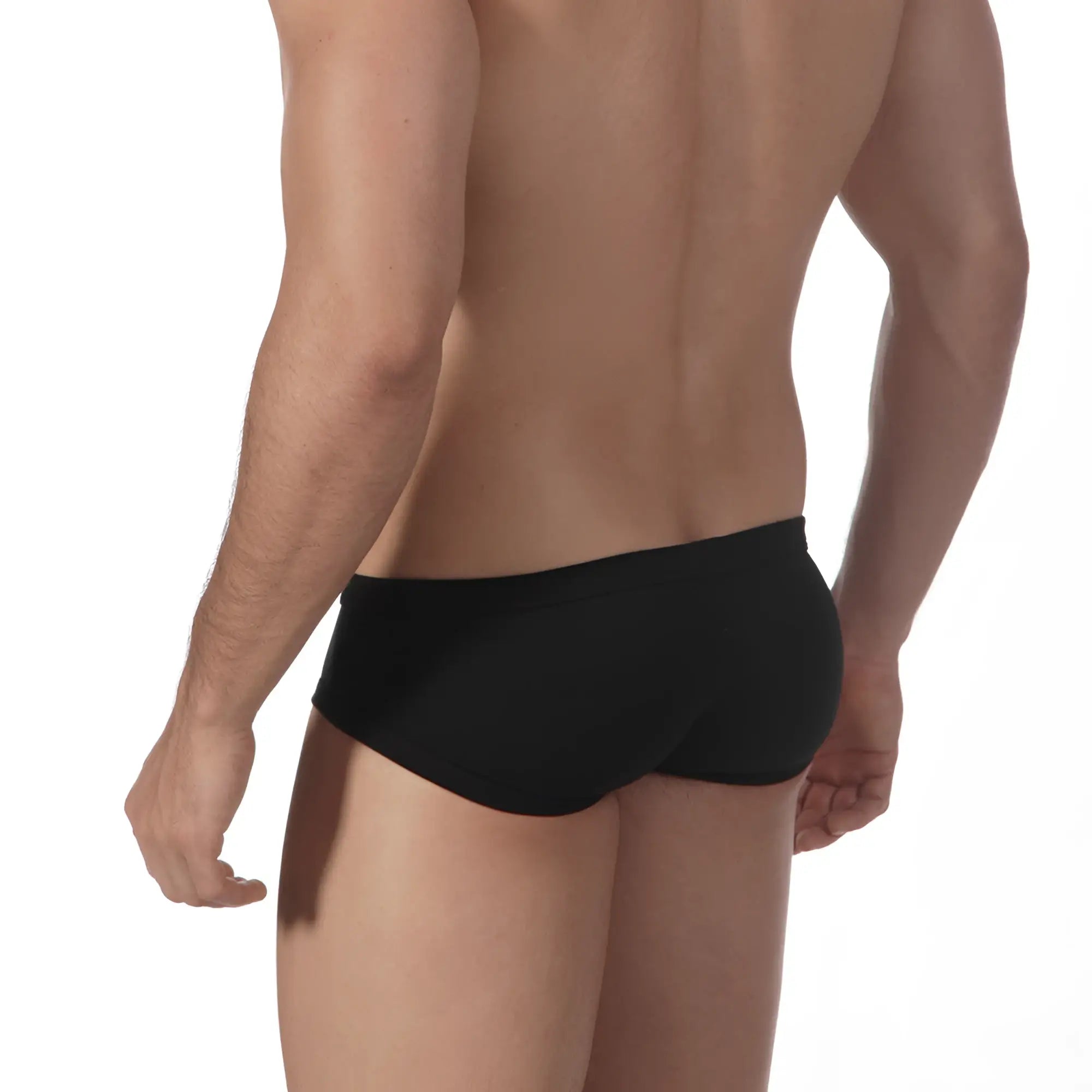 MetroMaleWear modern trunk black 4013-20 smooth form-fitting black briefs designed for comfort and support