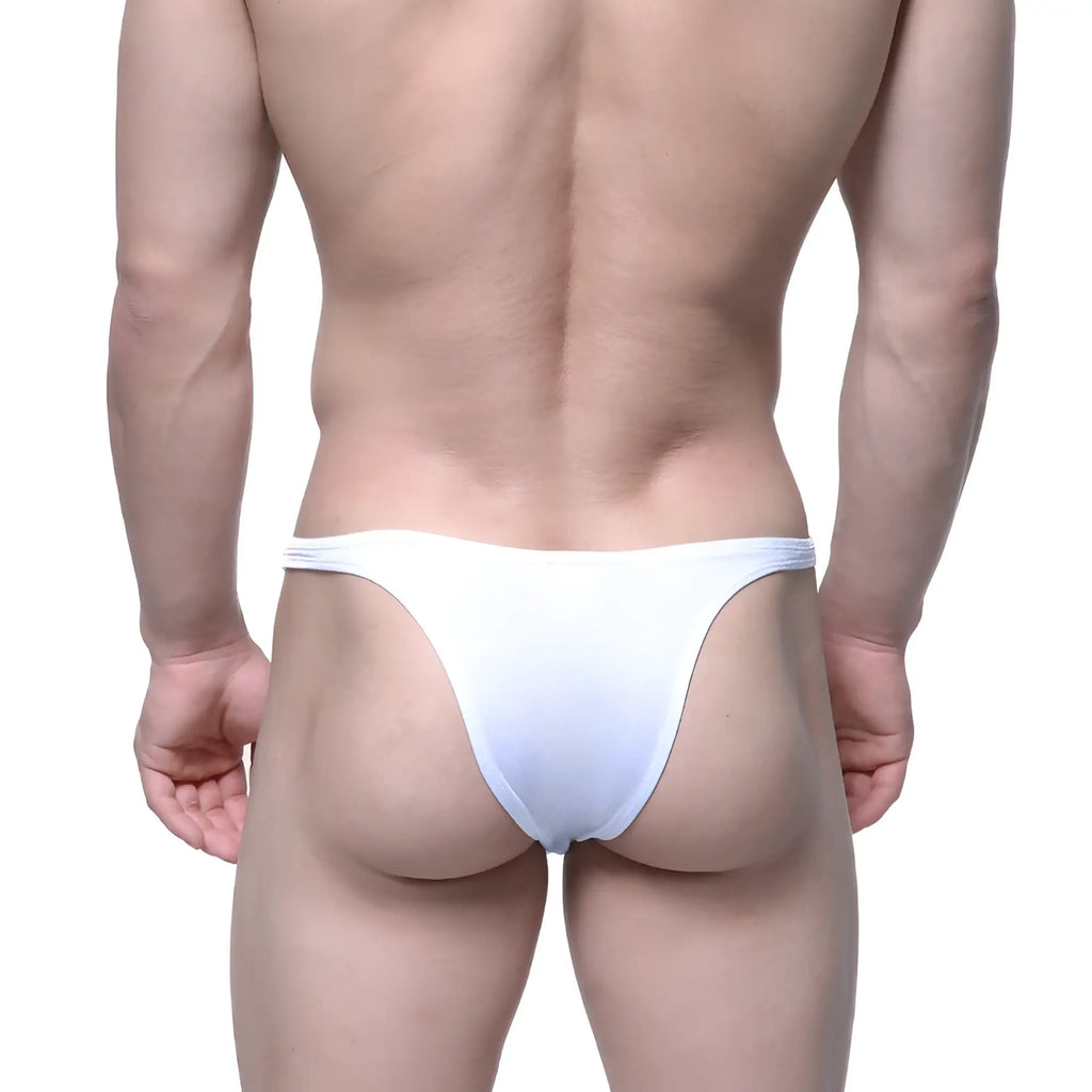 MetroMaleWear Monaco bikini white 6010-00 is a white, form-fitting thong made of smooth fabric