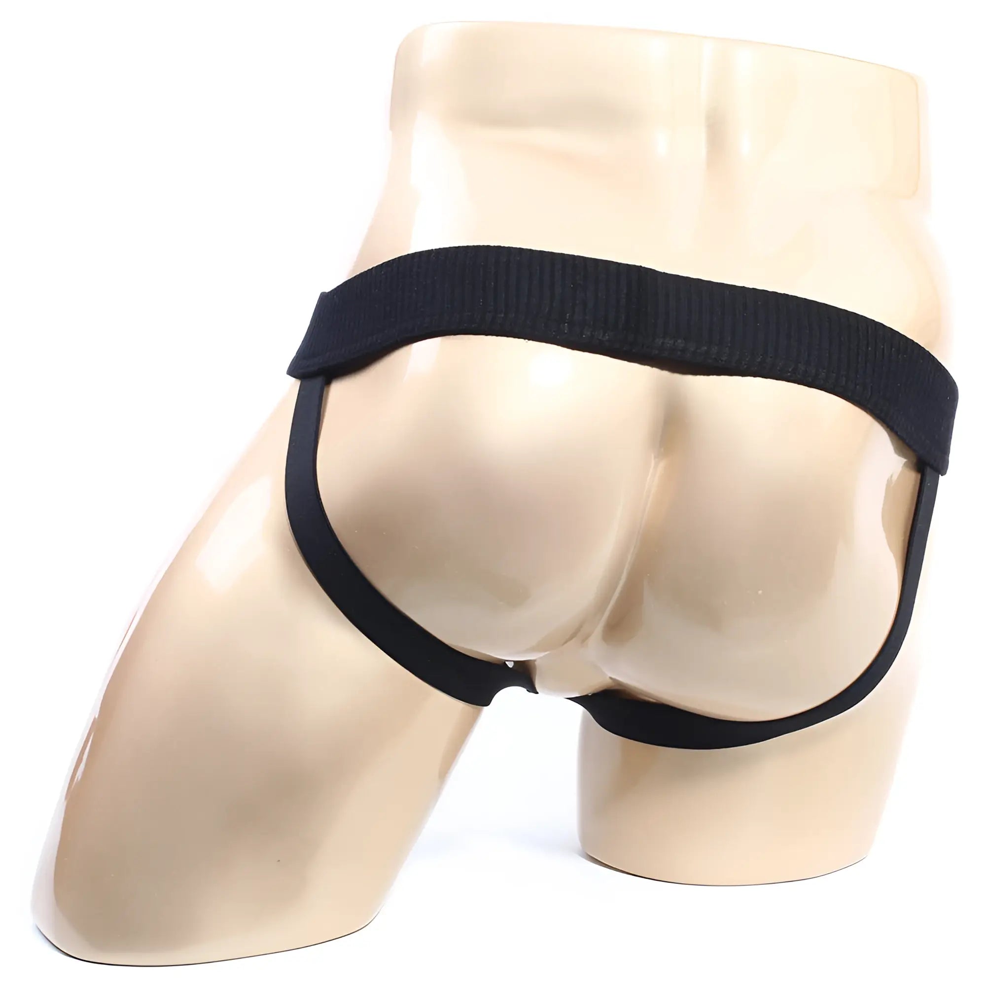 Black elastic briefs from MetroMaleWear Nacional jock strap 3301-22 with supportive contoured design