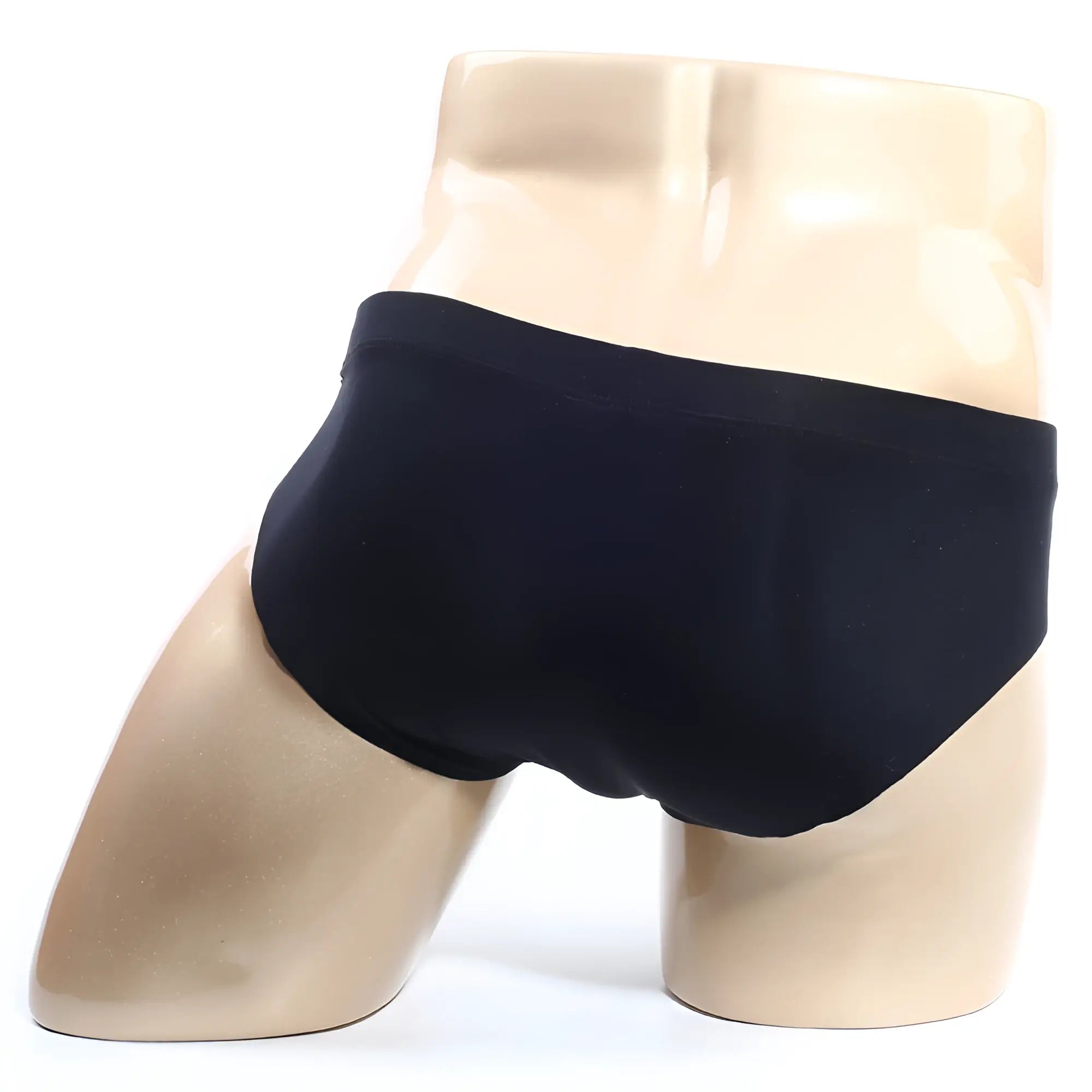 Black briefs with a smooth form-fitting design from metromalewear naked brief black 6303-20 product line