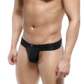 MetroMaleWear naked thong black 6302-20 sleek black men’s thong with form-fitting design and subtle logo on waistband