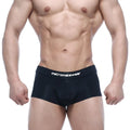 Black mens briefs metro male wear naked trunk 2026-01 with white metromalewear logo on waistband