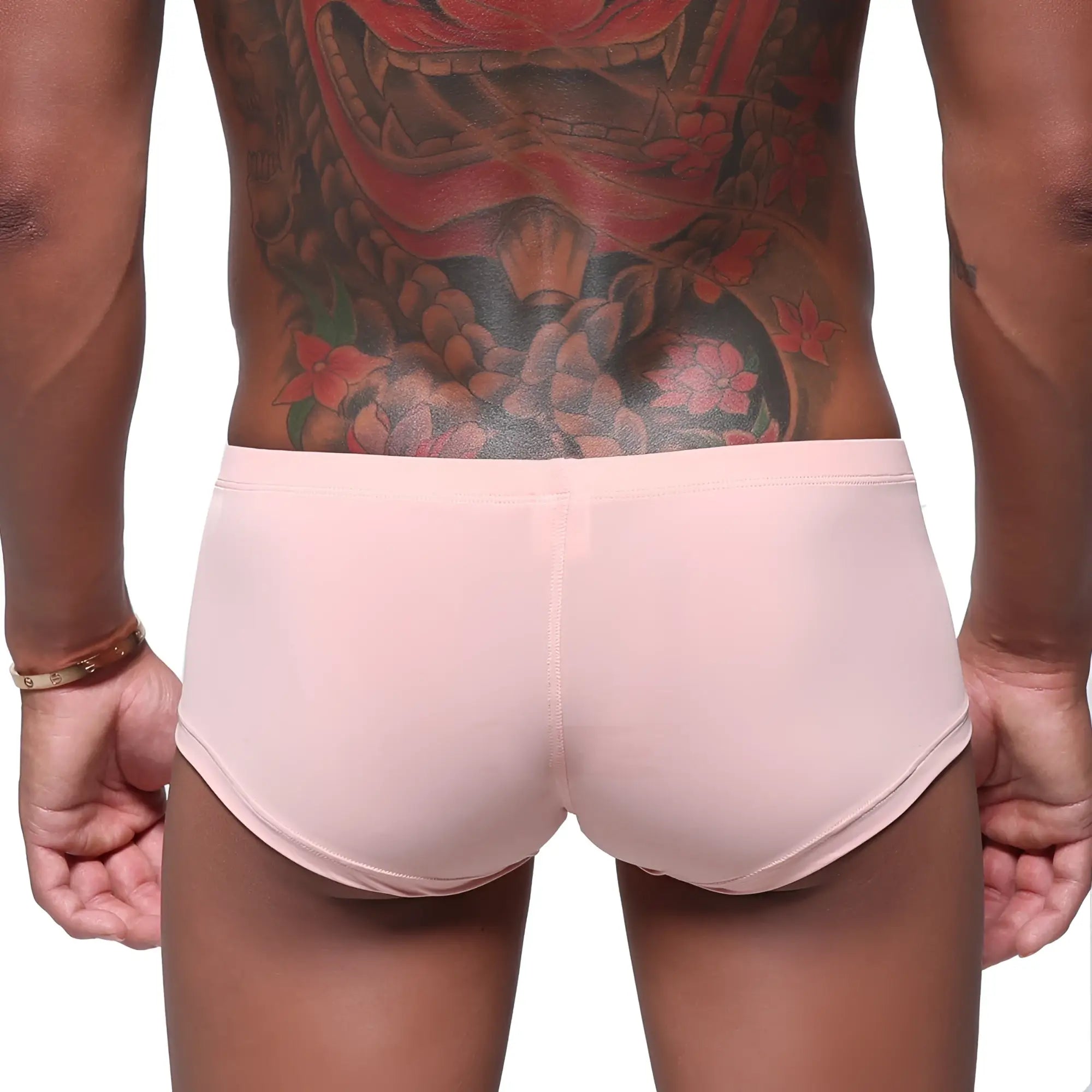 Pink athletic briefs metro male wear oscar boxer dusty pink with smooth form-fitting fabric and minimalist design