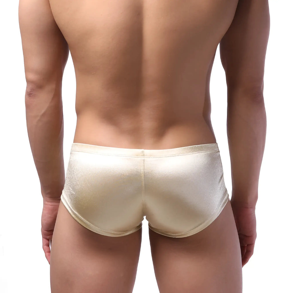 MetroMaleWear Oscar boxer metallic gold briefs shiny gold metallic fabric comfortable fit