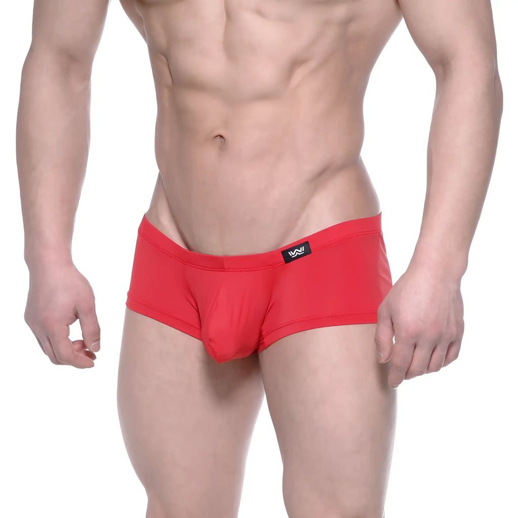 Red men’s briefs metro male wear oscar boxer red 2125-12 with black logo waistband in cotton blend material